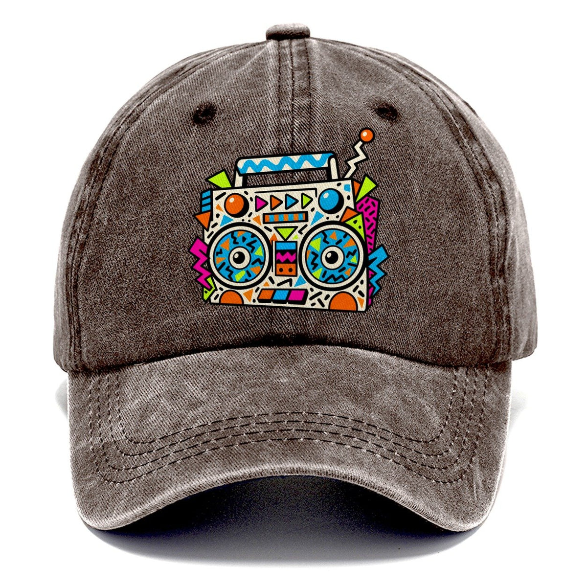 Zigzag Boombox Crazy Styles Classic Cap – Brown