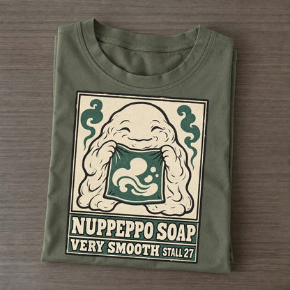 Nuppeppo Soap Yokai Night Market Classic T-shirt – Army Green