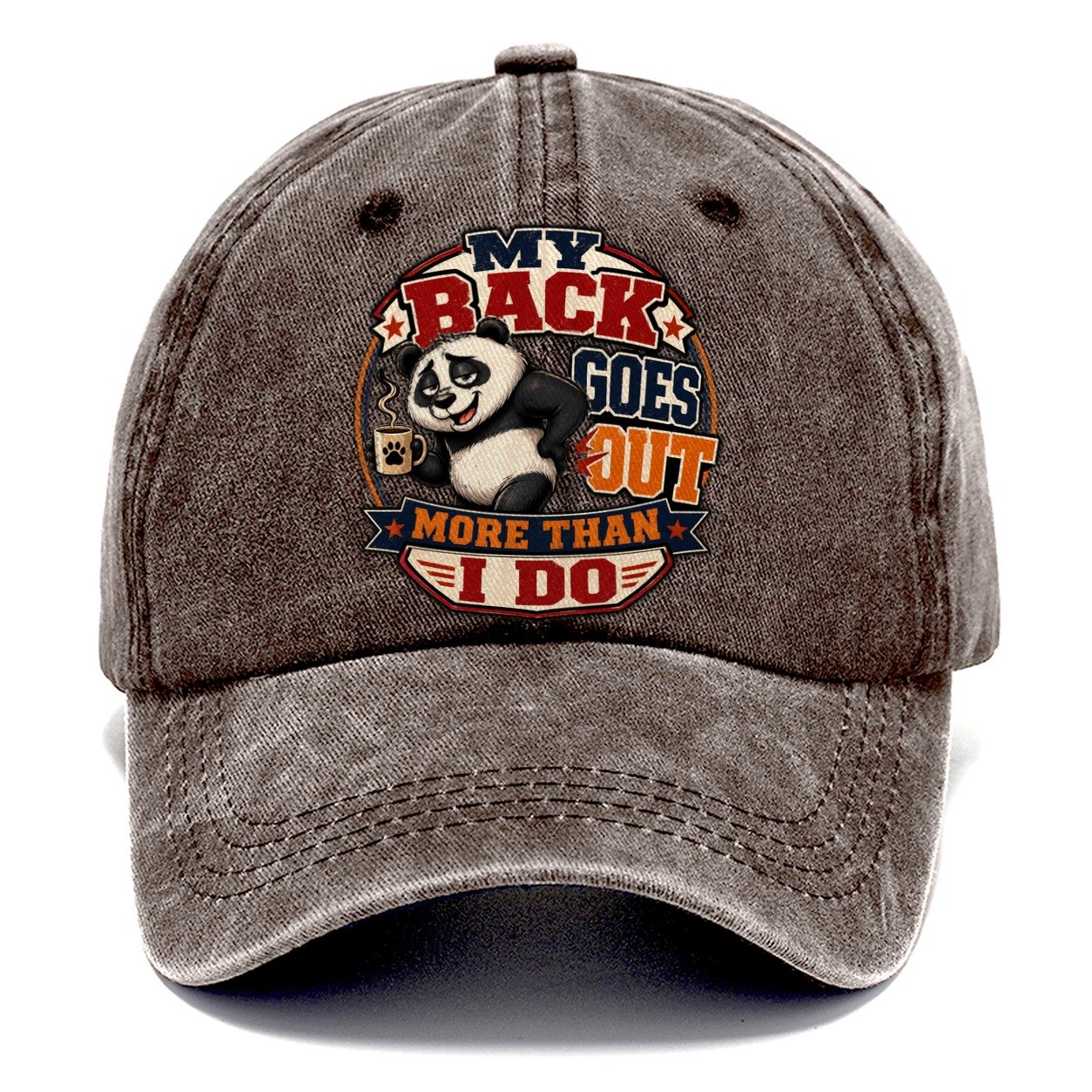My Back Goes Out Classic Cap – Brown