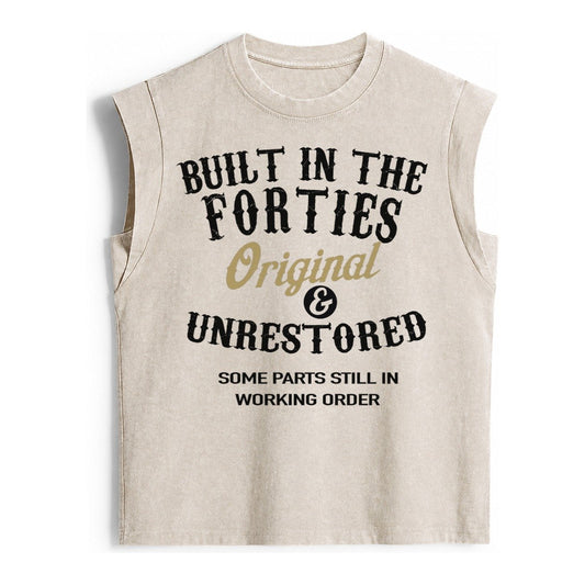 Built In The Forties Original Unrestored Some Parts Still In Vintage Washed Tank – Beige