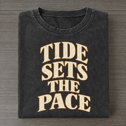 Tide Sets The Pace Pastimes Companions Vintage T-shirt – Black