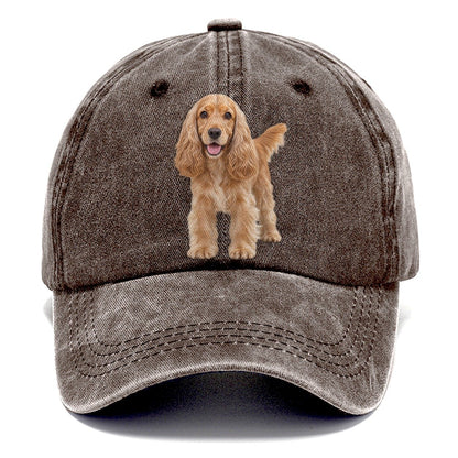 Cocker Spaniel Standing Top Breeds Classic Cap – Brown