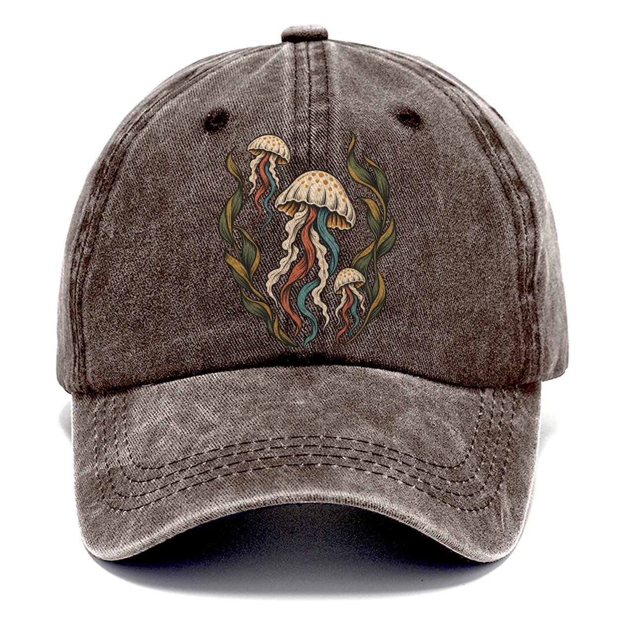 Jellyfish Kelp Lanterns Gentle Wild Classic Cap – Brown