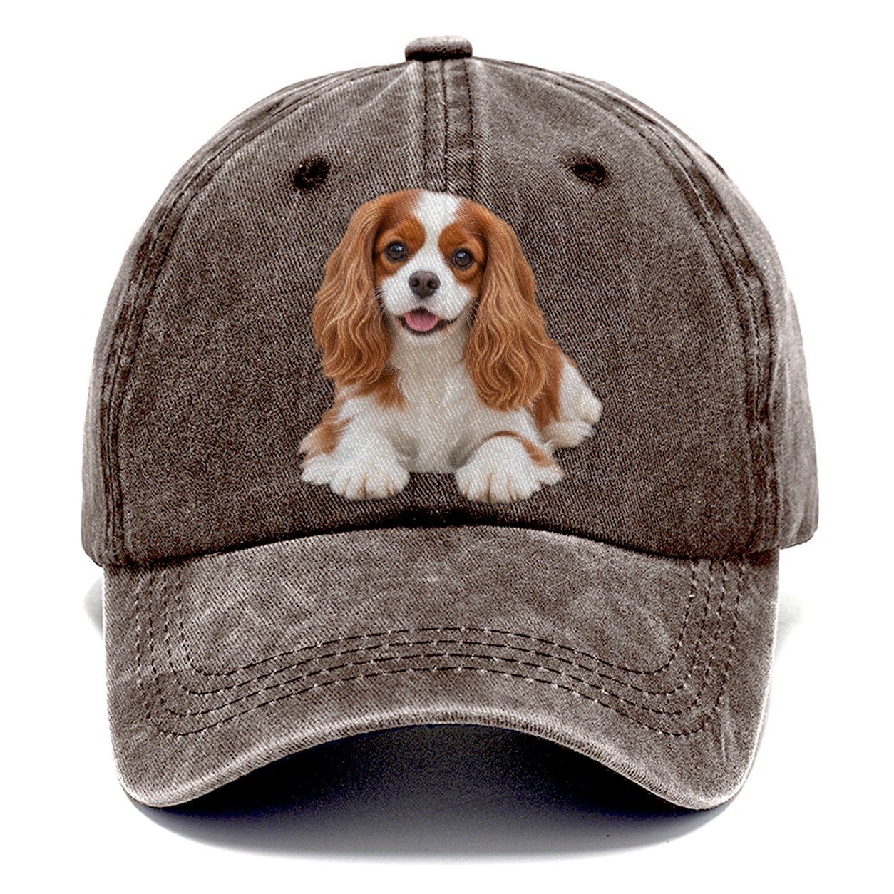 Cavalier King Charles Spaniel Lying Down Top Breeds Classic Cap – Brown