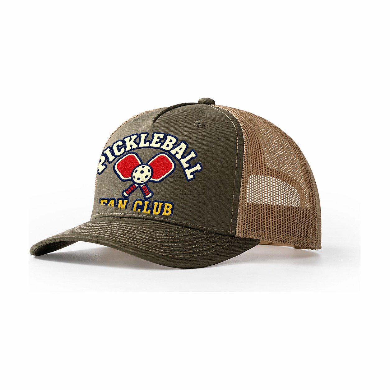 Pickleball Fan Club Trucker Hat – Olive Khaki