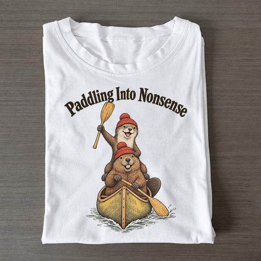 Paddling Into Nonsense Kerfuffle Club Classic T-shirt – White