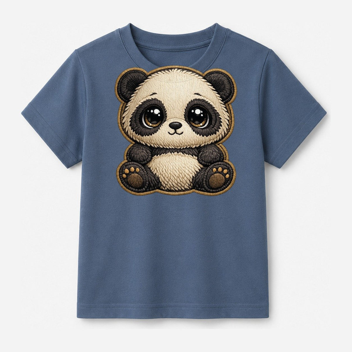 Baby Giant Panda Cub Kids T-Shirt – Denim Blue