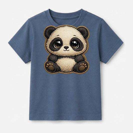 Baby Giant Panda Cub Kids T-Shirt – Denim Blue