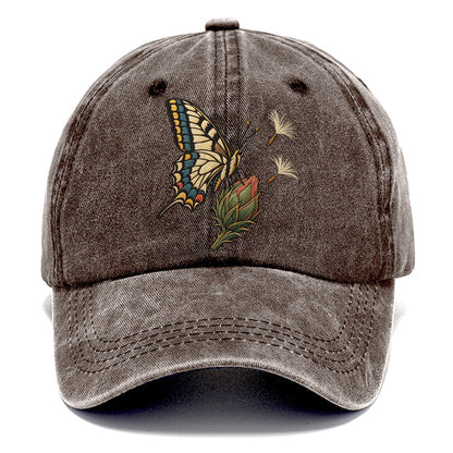 Swallowtail Thistle Rest Gentle Wild Classic Cap – Brown