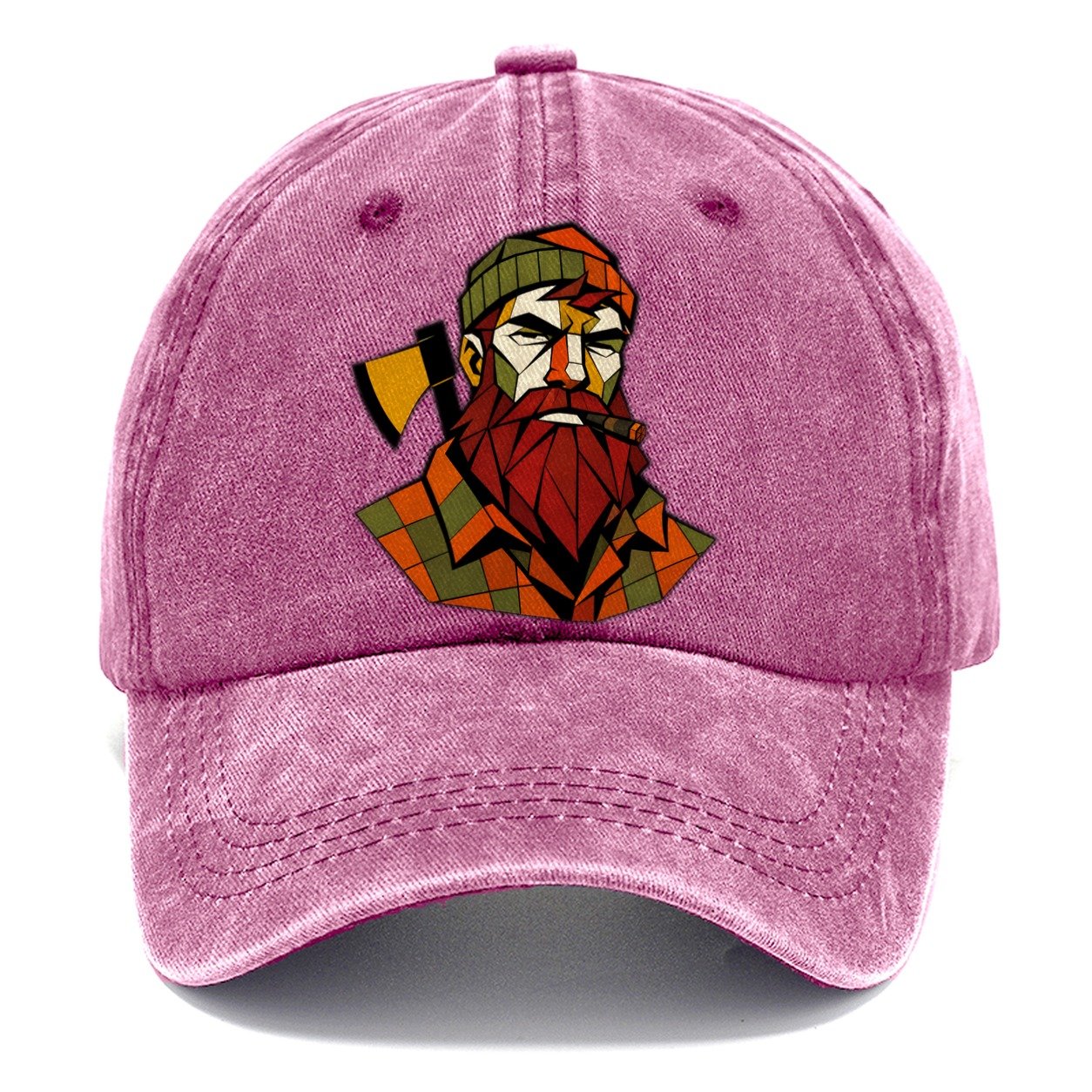 Lumberjack Axe Portrait Classic Cap – Dusty Rose