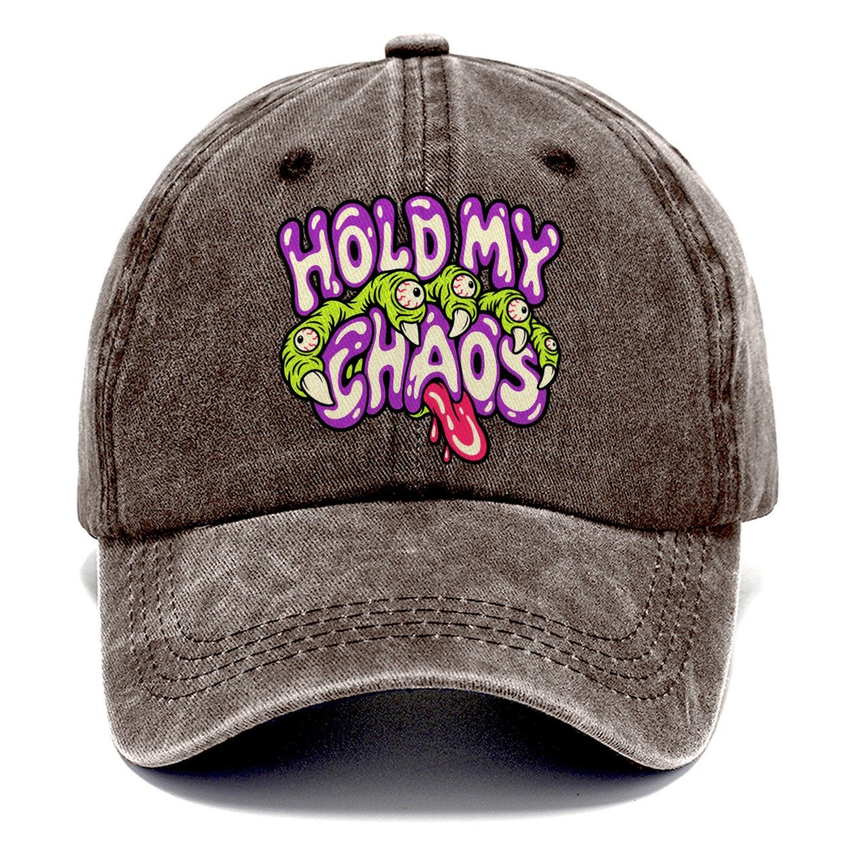 Hold My Chaos Crazy Styles Classic Cap – Brown