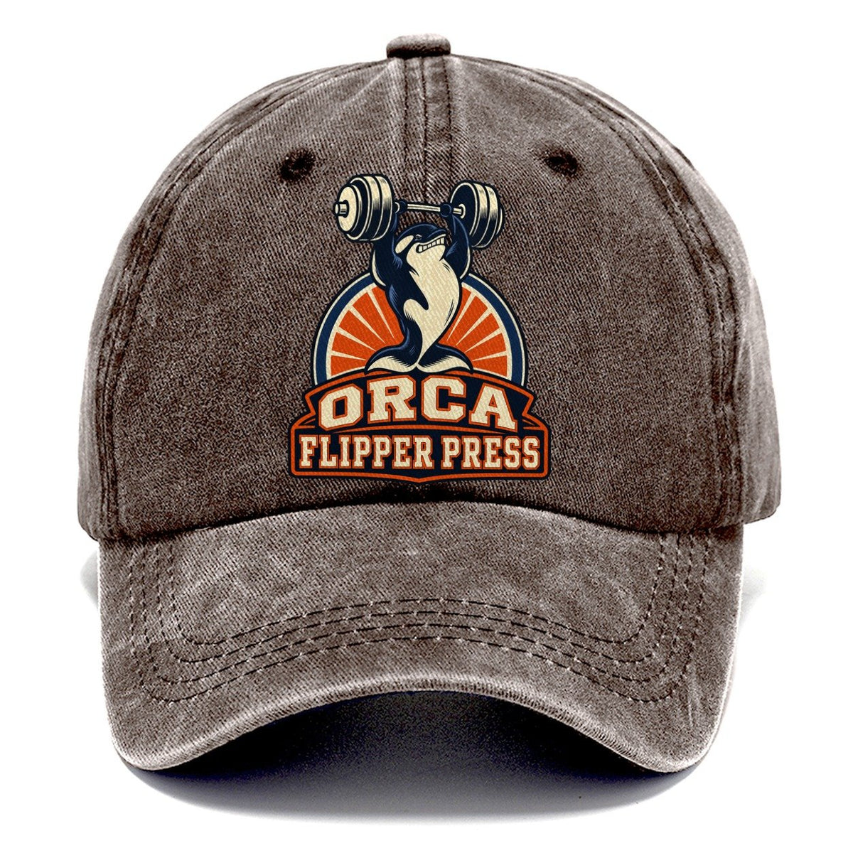 Orca Flipper Press Animal Lifters Classic Cap – Brown