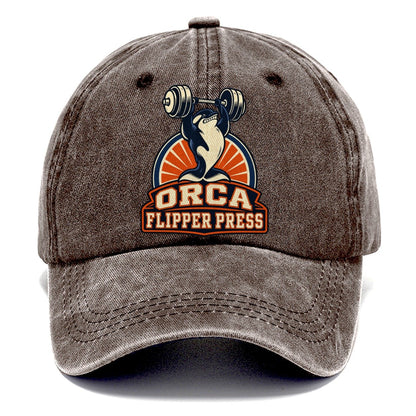 Orca Flipper Press Animal Lifters Classic Cap – Brown