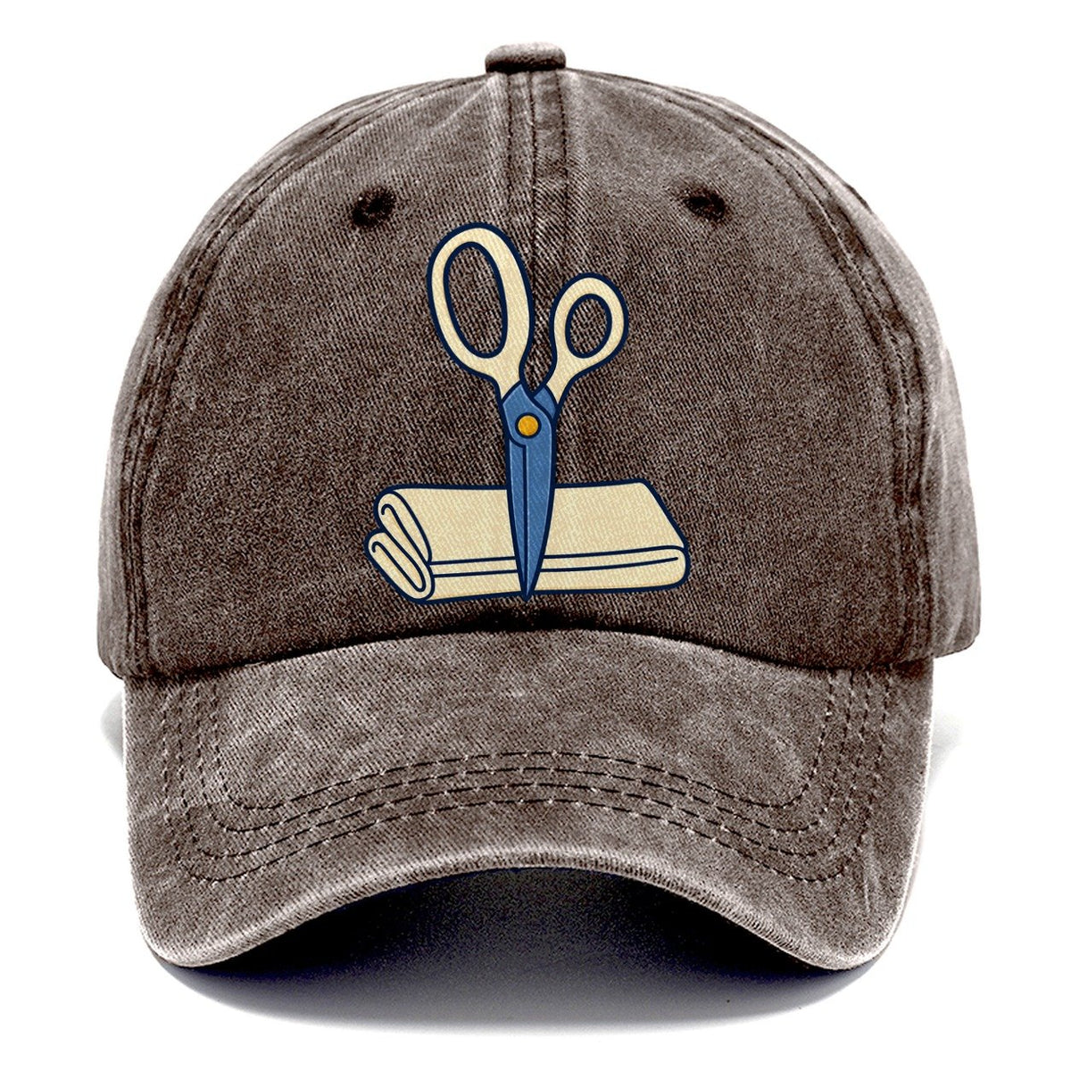 Fabric Shears Study Sewing And Quilting Classic Cap – Brown