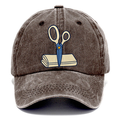 Fabric Shears Study Sewing And Quilting Classic Cap – Brown
