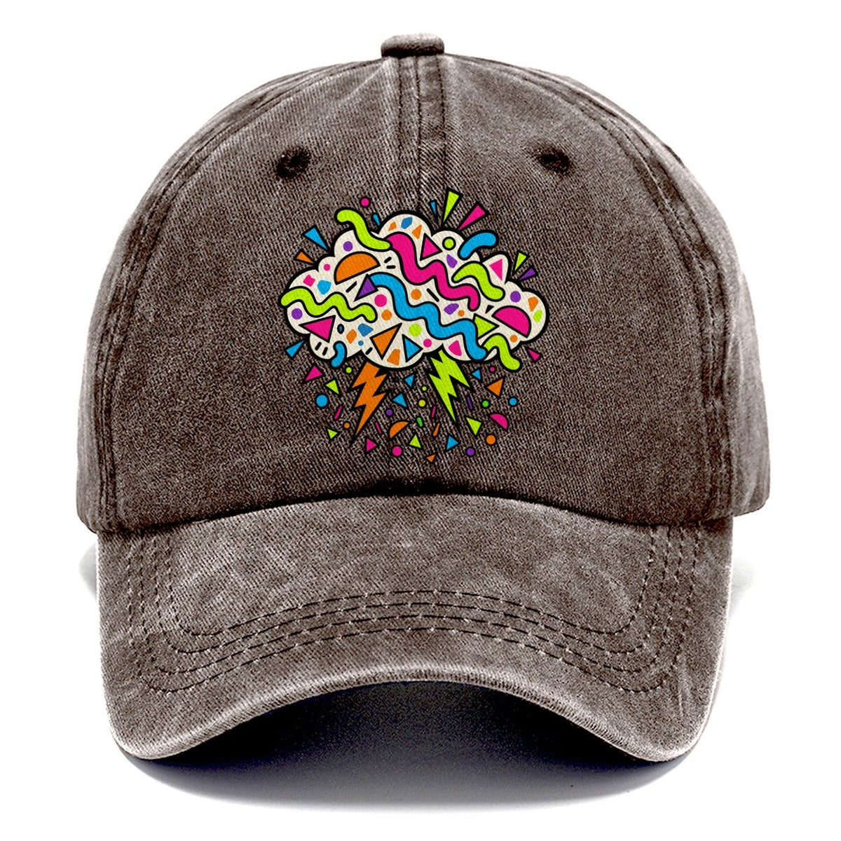 Squiggle Storm Crazy Styles Classic Cap – Brown