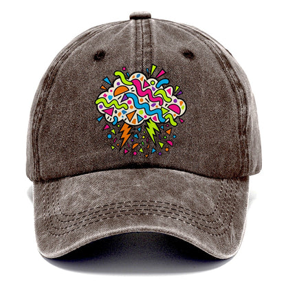 Squiggle Storm Crazy Styles Classic Cap – Brown
