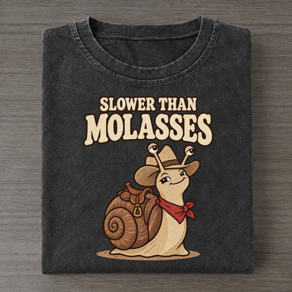 Slower Than Molasses Well I Declare Vintage T-shirt – Black
