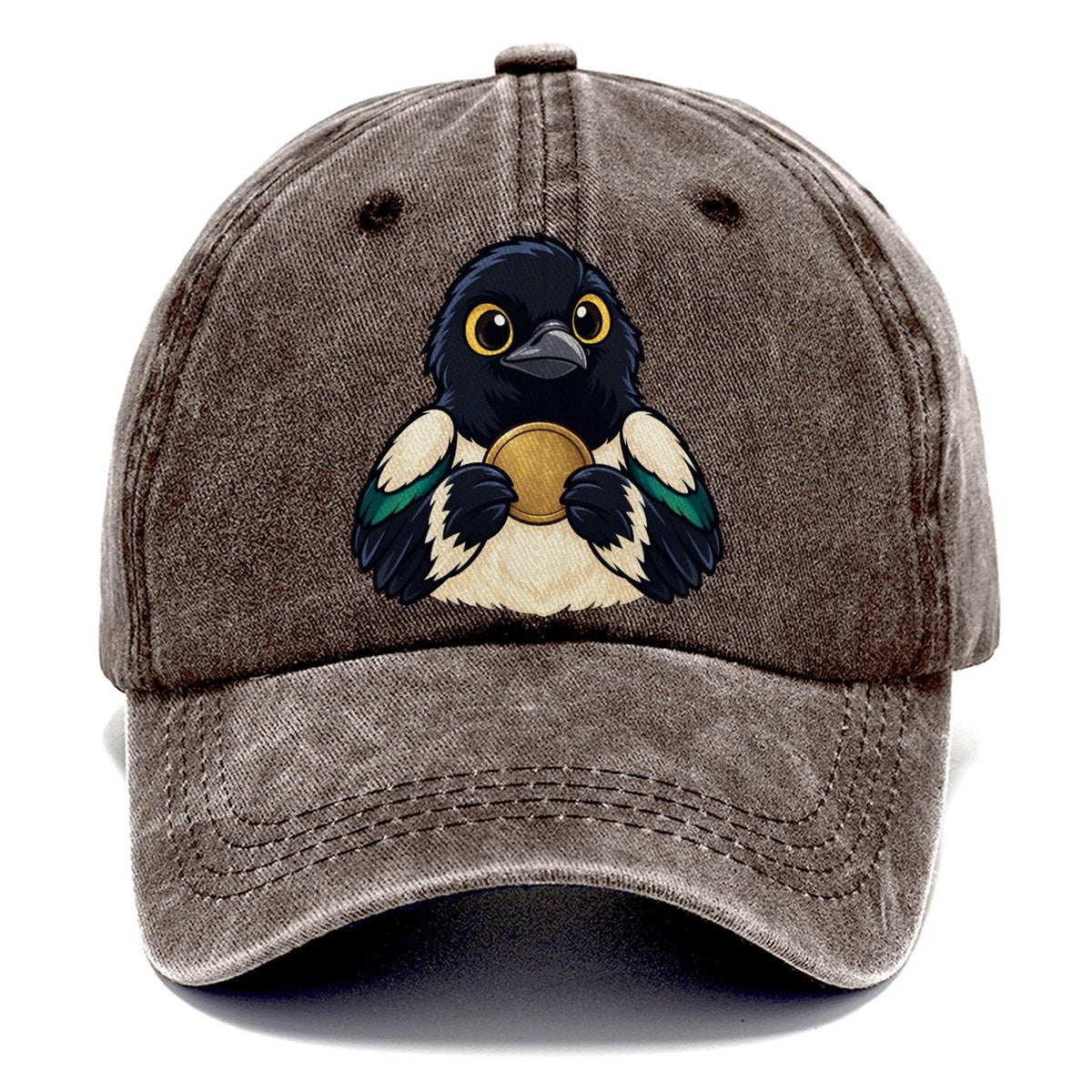 Magpie With A Find Treasure Hunting Classic Cap – Brown