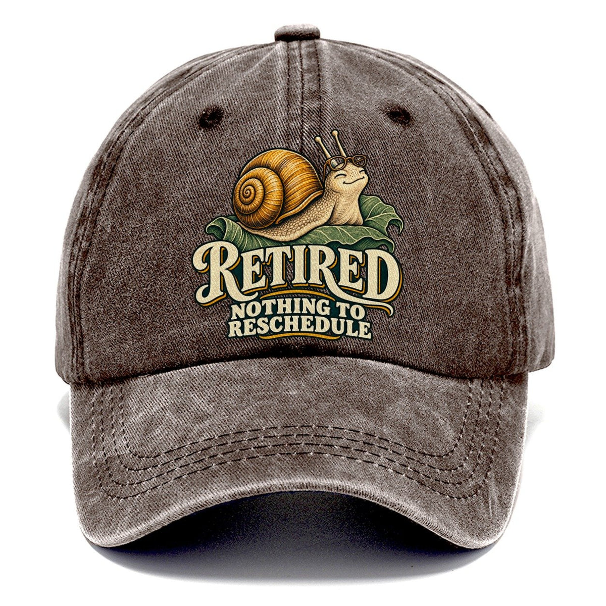 Retired Calendar Clear Character Club Classic Cap – Brown