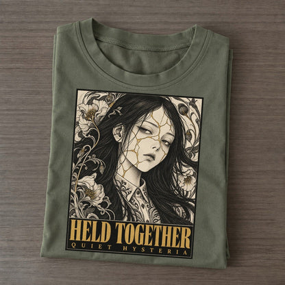Held Together Quiet Hysteria Classic T-shirt – Army Green