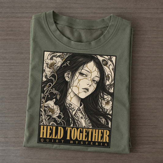 Held Together Quiet Hysteria Classic T-shirt – Army Green