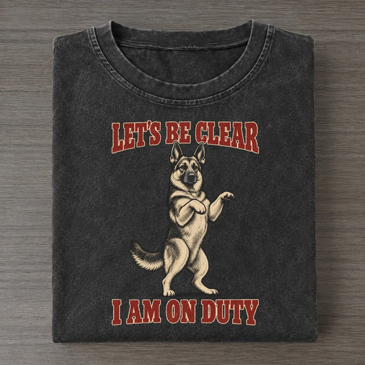 German Shepherd Dog Declarations Vintage T-shirt – Black