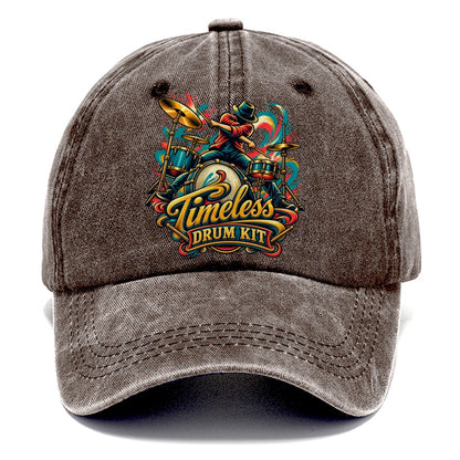 Timeless Drum Kit Music Instruments Classic Cap – Brown