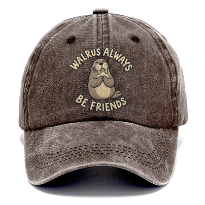 Walrus Animal Puns Classic Cap – Brown