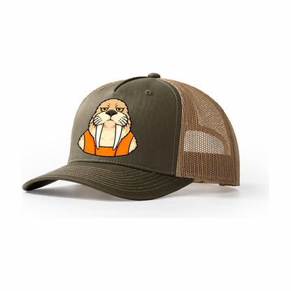 Walrus Yard Foreman Heavy Duty Trucker Hat – Olive Khaki