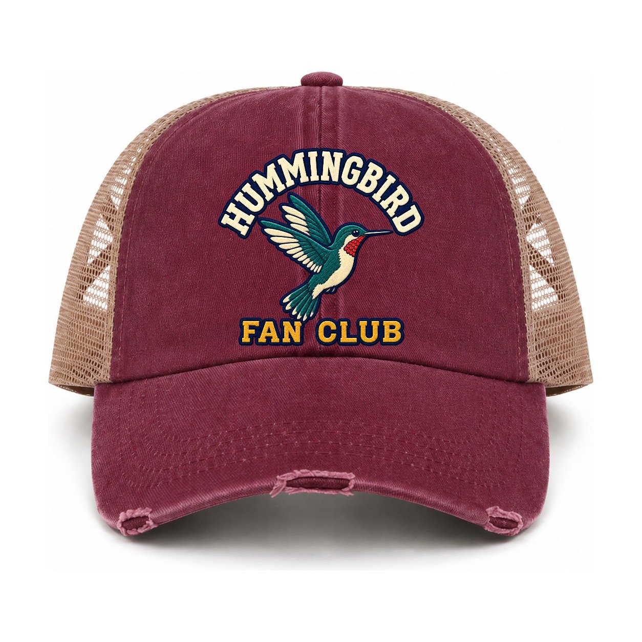 Burgundy-Khaki — front view