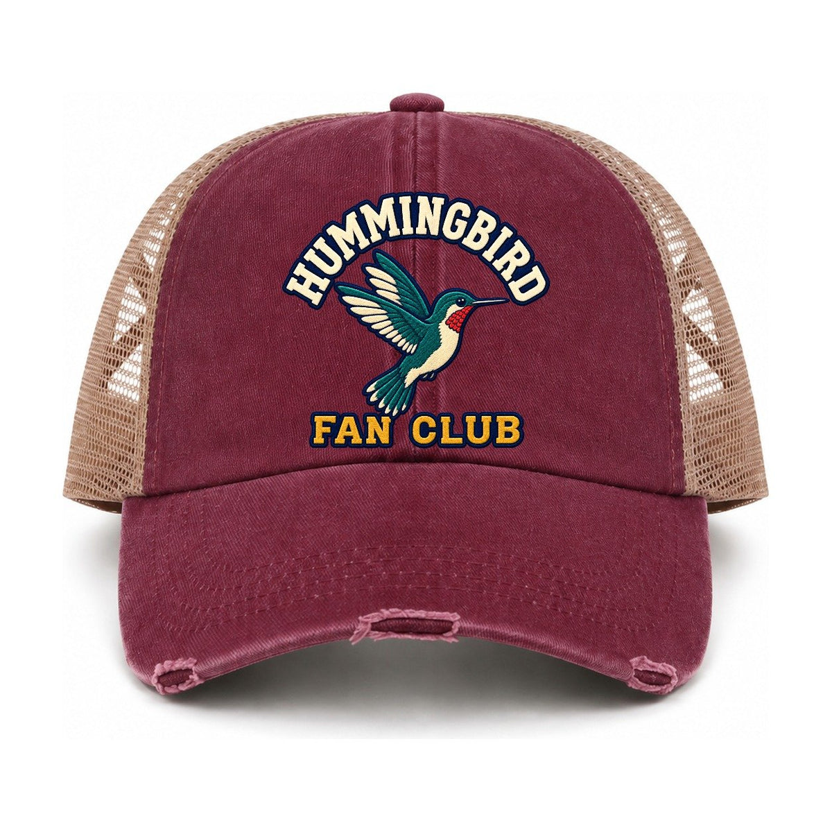 Burgundy-Khaki — front view