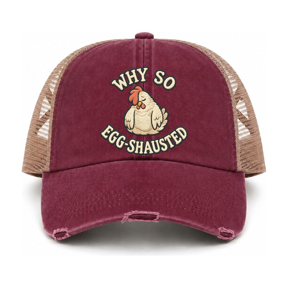 Burgundy-Khaki — front view