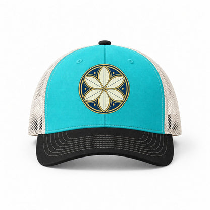 Aqua-Black-White — front view