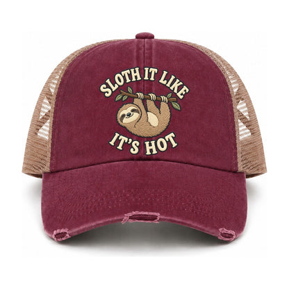 Burgundy-Khaki — front view