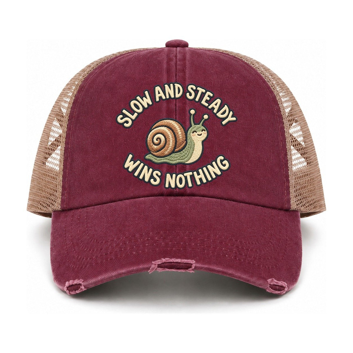 Burgundy-Khaki — front view