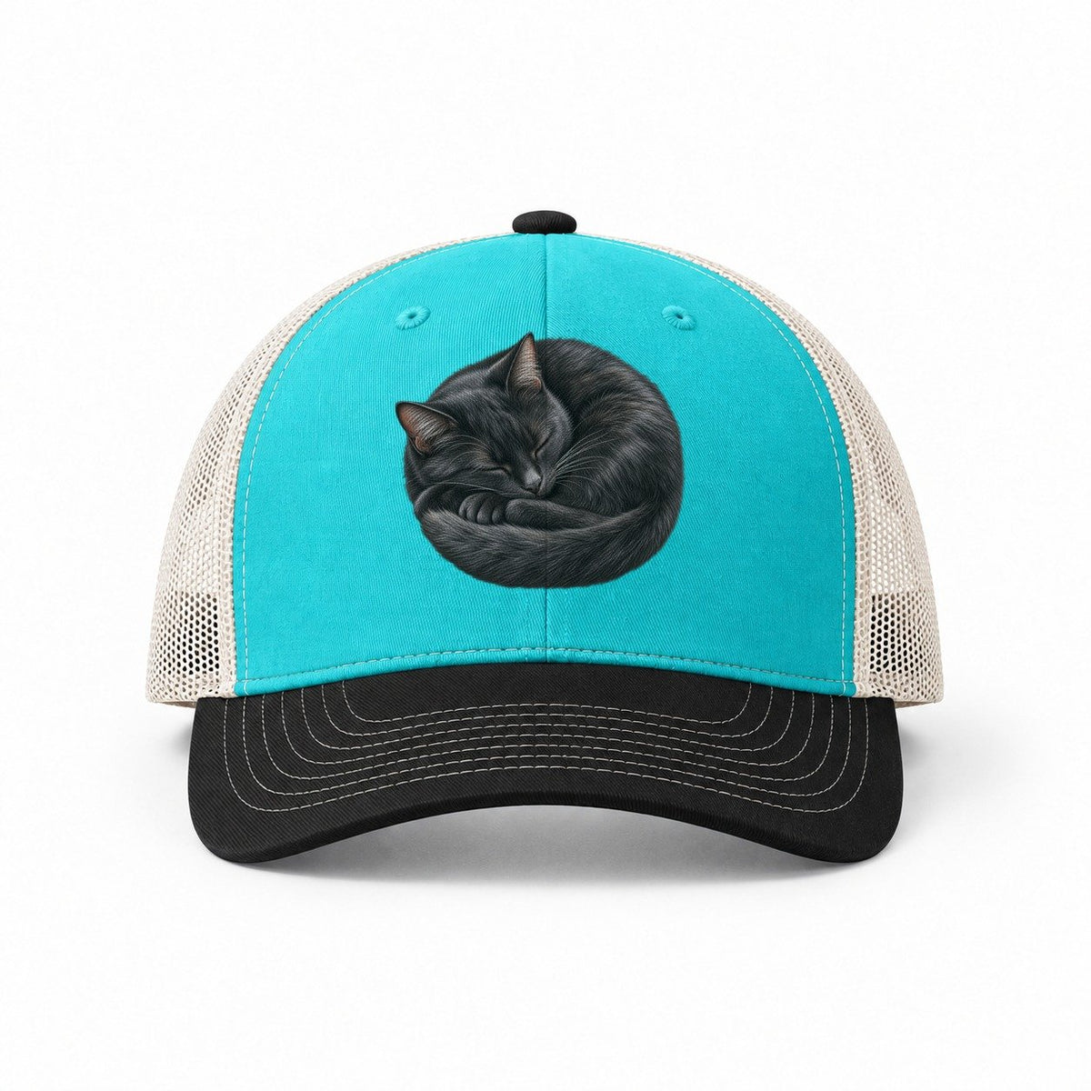 Aqua-Black-White — front view