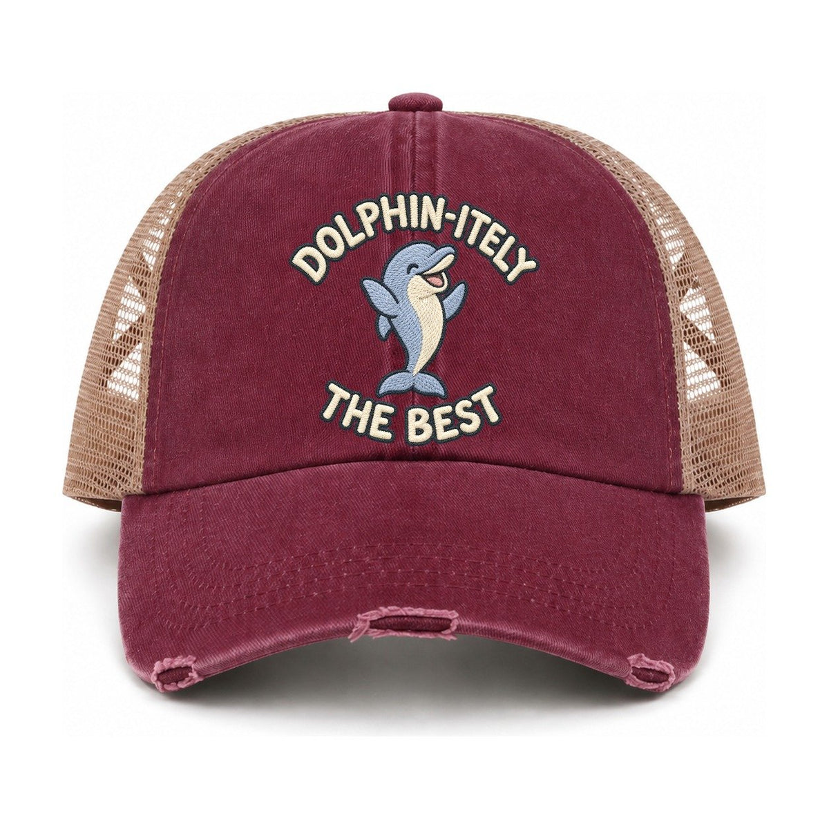 Burgundy-Khaki — front view