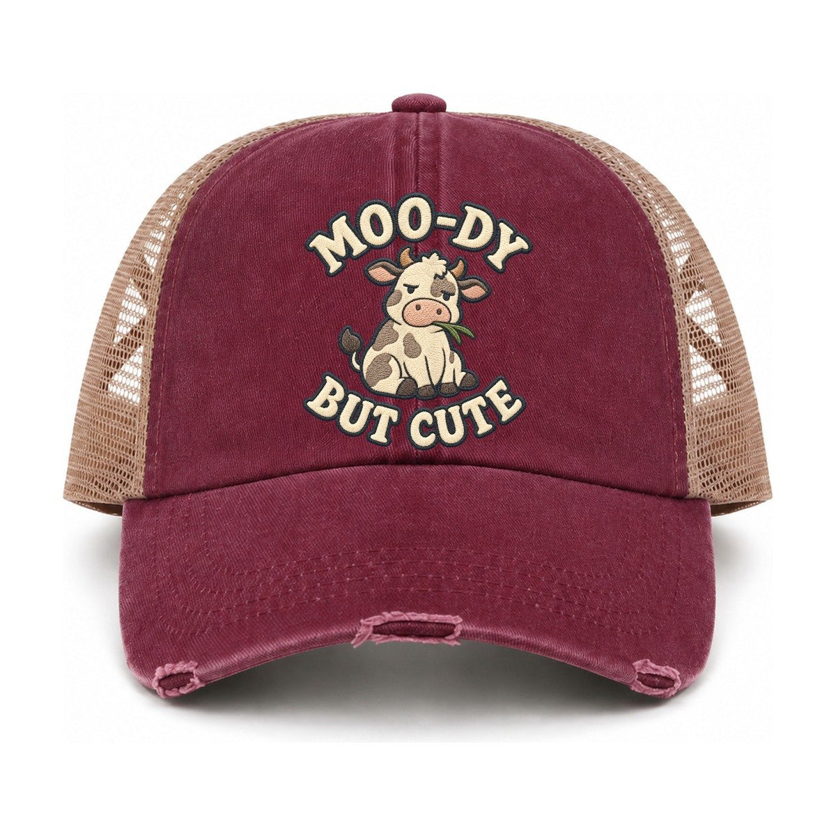 Burgundy-Khaki — front view
