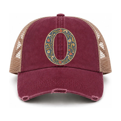 Burgundy-Khaki — front view