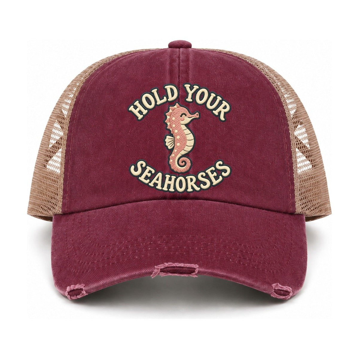 Burgundy-Khaki — front view