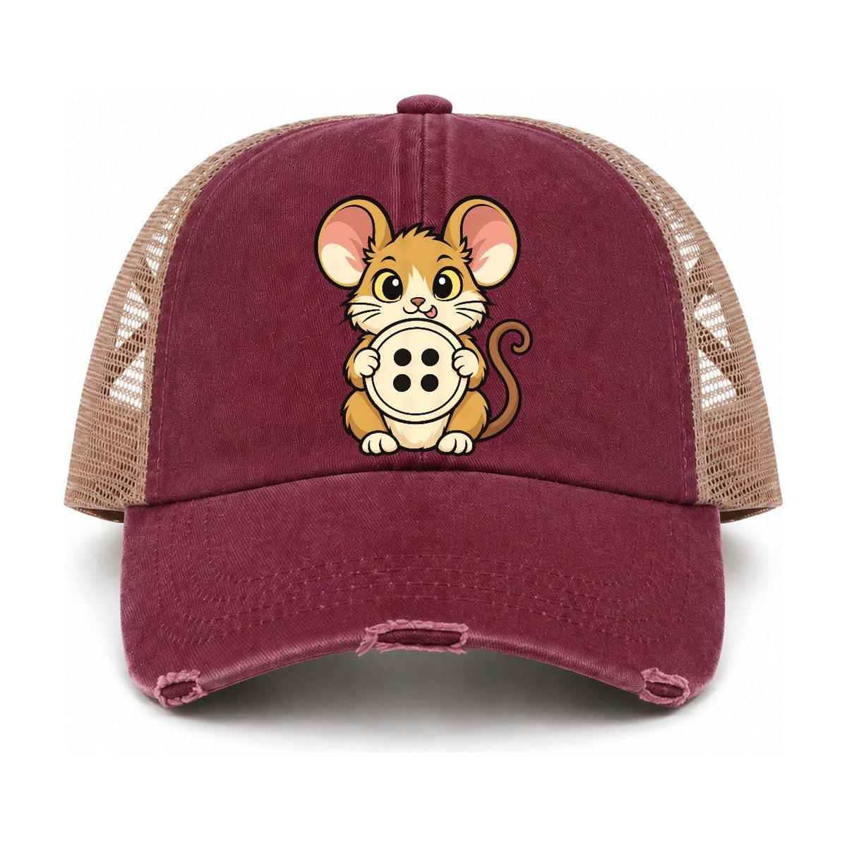 Burgundy-Khaki — front view