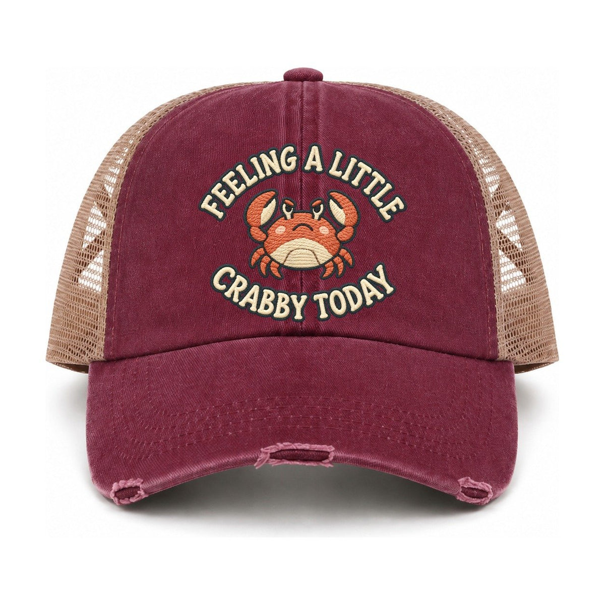 Burgundy-Khaki — front view