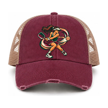 Burgundy-Khaki — front view