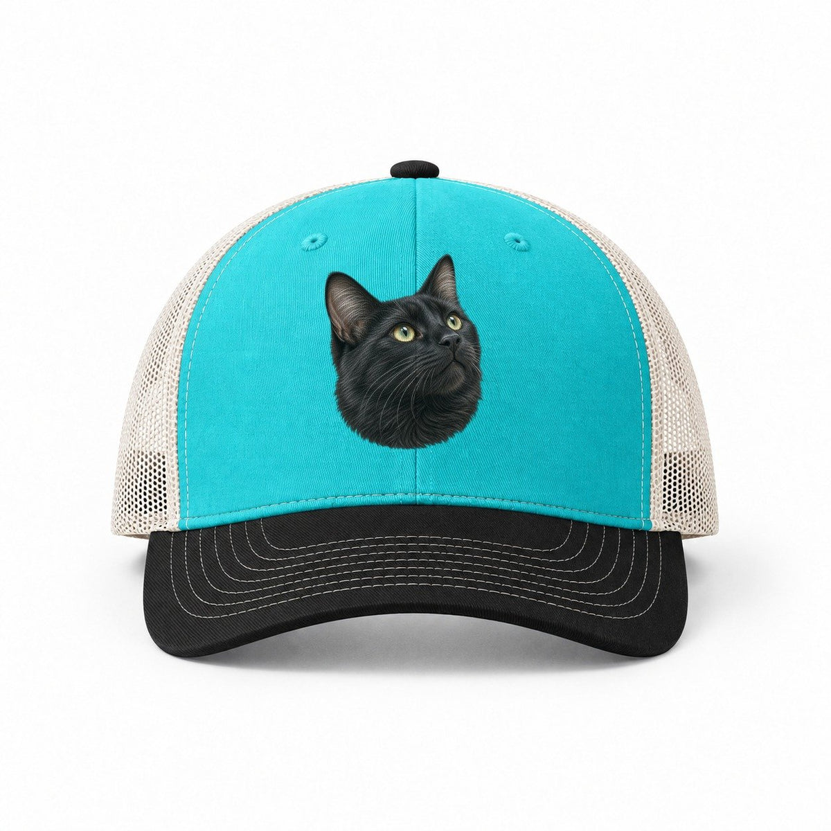 Aqua-Black-White — front view