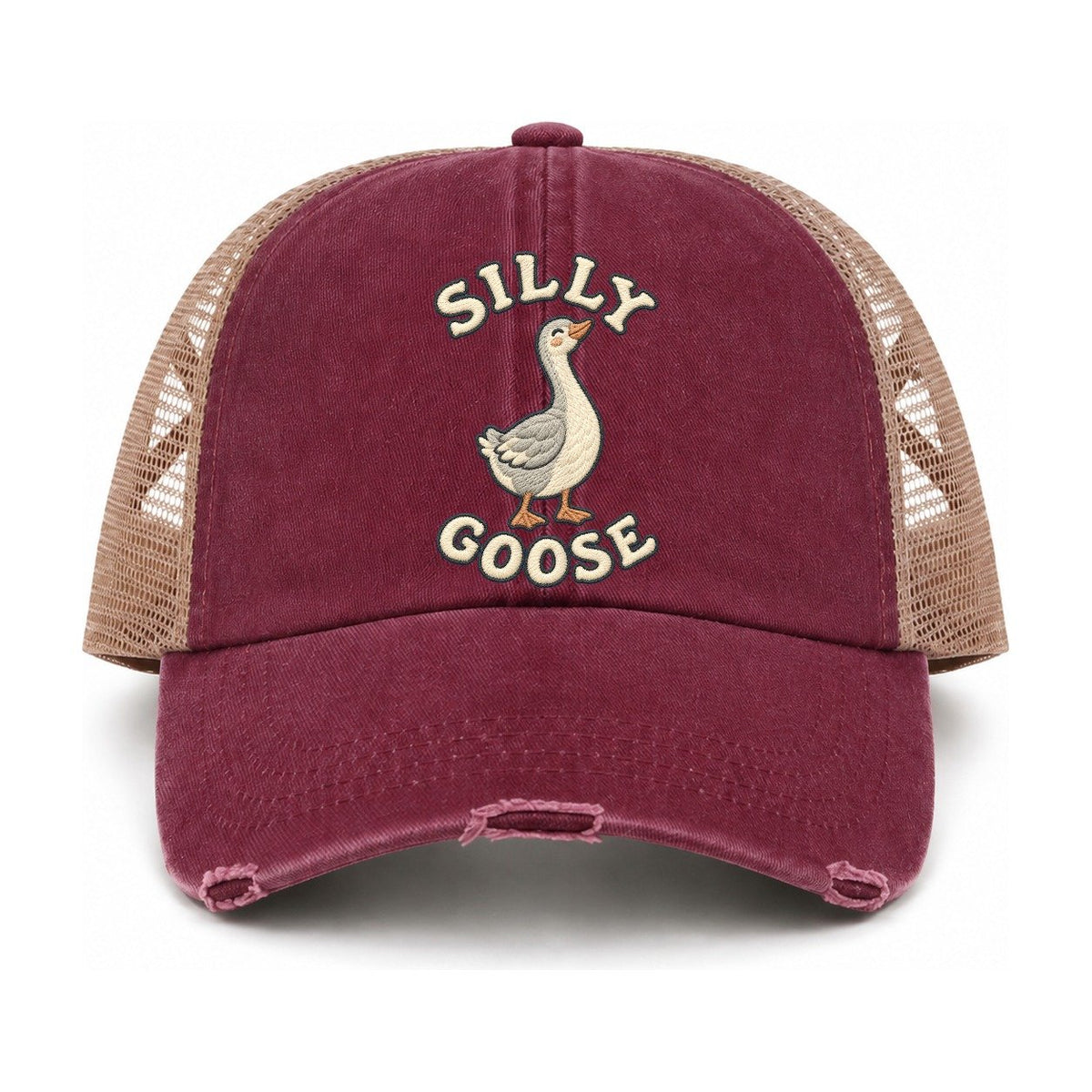 Burgundy-Khaki — front view
