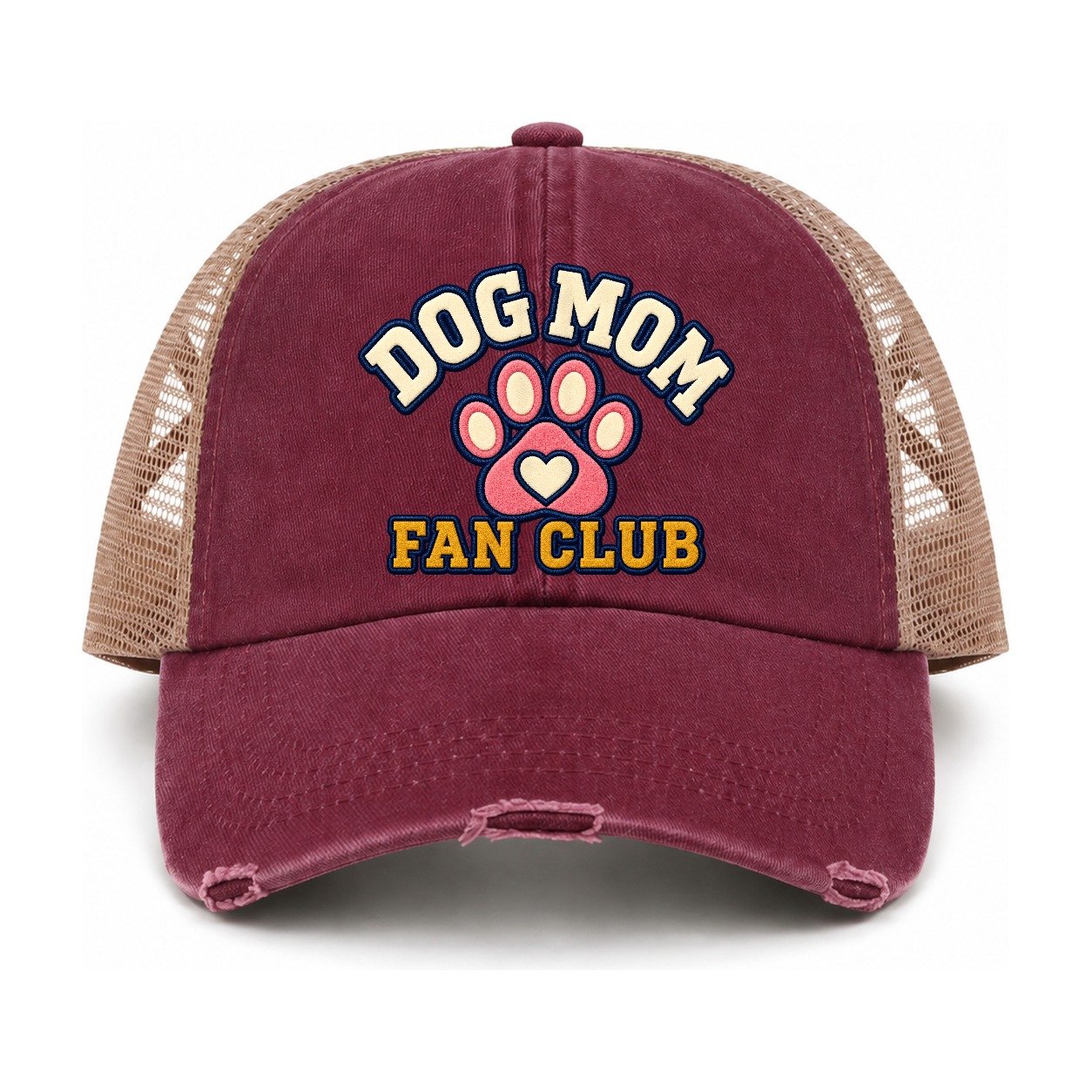 Burgundy-Khaki — front view