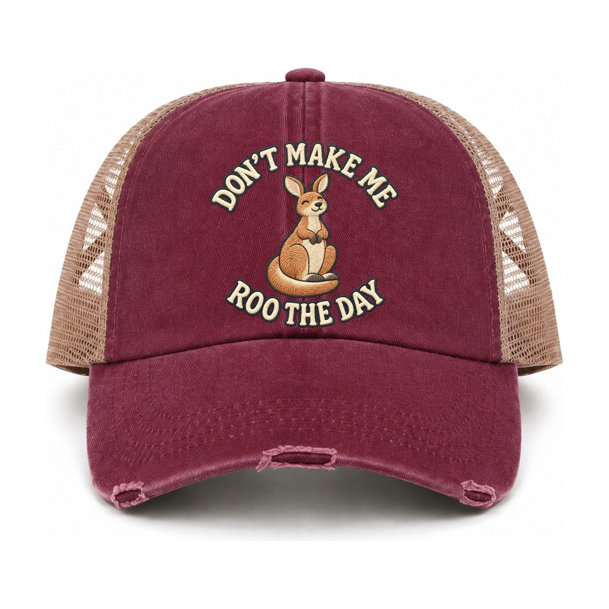 Burgundy-Khaki — front view