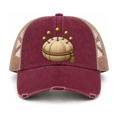 Burgundy-Khaki — front view