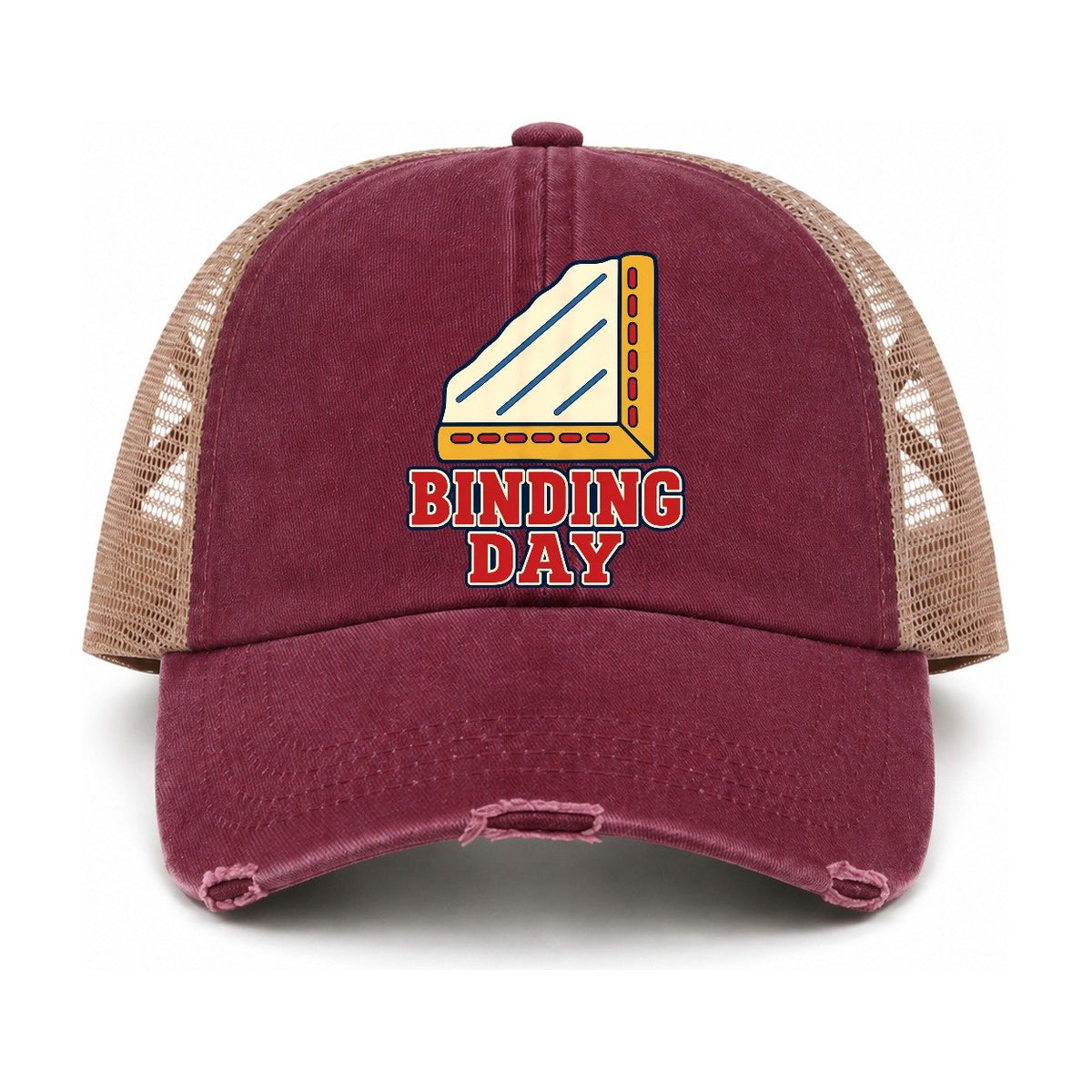 Burgundy-Khaki — front view